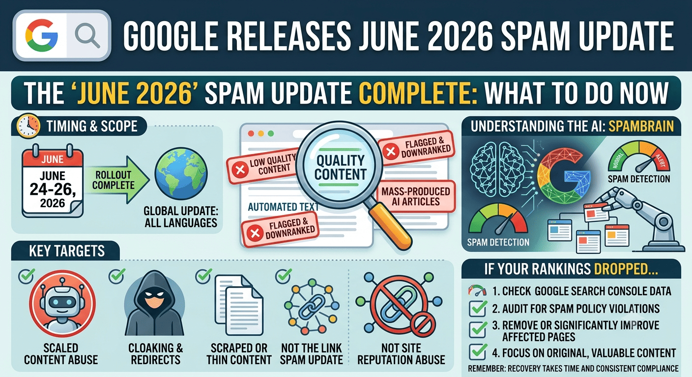Google Wraps Up June 2026 Spam Update: What It Means For Your Rankings